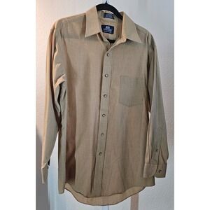 Stafford Mens Dress Shirt 16 32/33 Long Sleeve Button Down Wrinkle Free EUC